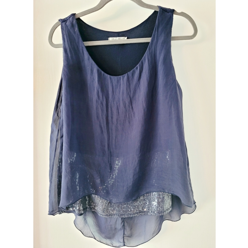 Boutique top medium sequin layer flowy